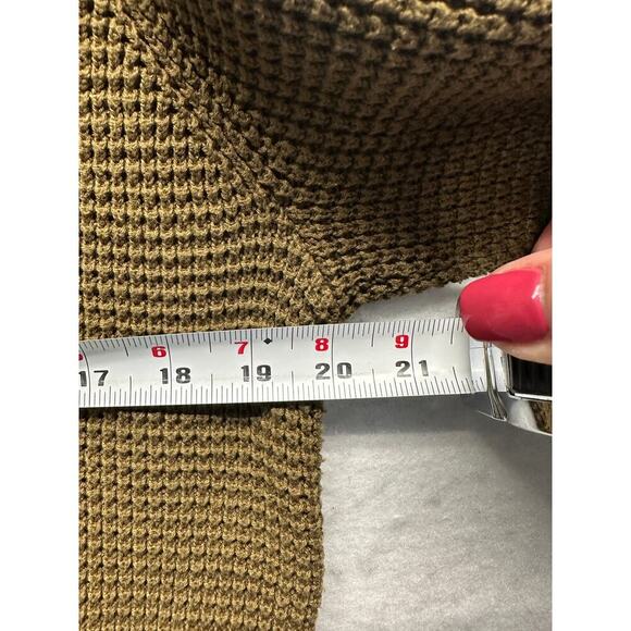 Michael Kors Camel Brown Cowl Neck Chunky Knit Sweater Women’s Large - Picture 4 of 9